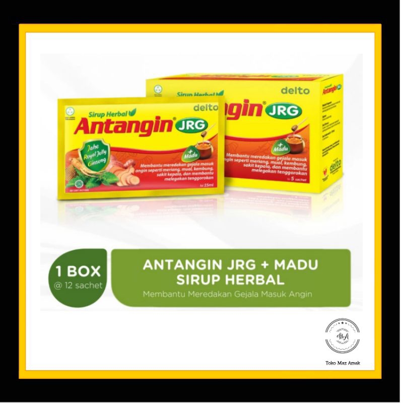 

Antangin JRG sirup herbal box isi 12 sachet