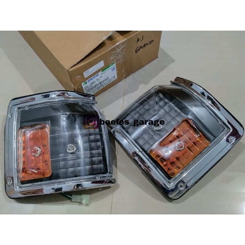 Sen Kijang Super/Grand List Chrome Black Oren Smoke