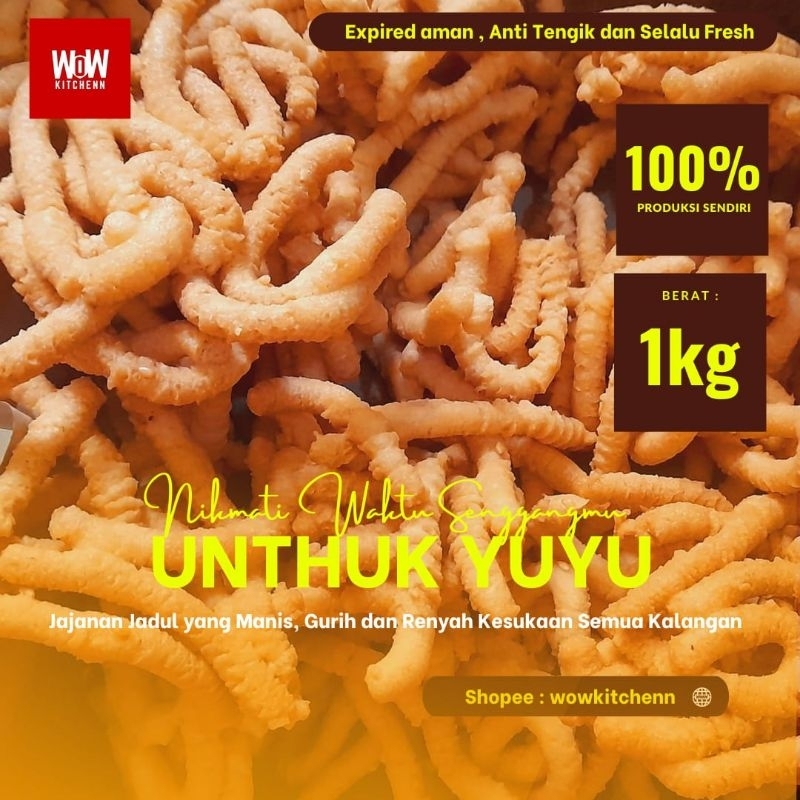 

UNTHUK YUYU MANIS GURIH 1 KG /Snack Jadul/Snacktime by wowkitchemm