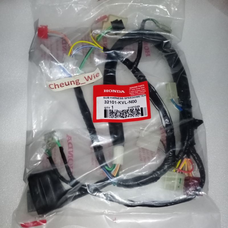 32101KVLN00 Sub Harness Speedometer.Soket kabel saklar speedometer Honda New Supra x 125 karburator 