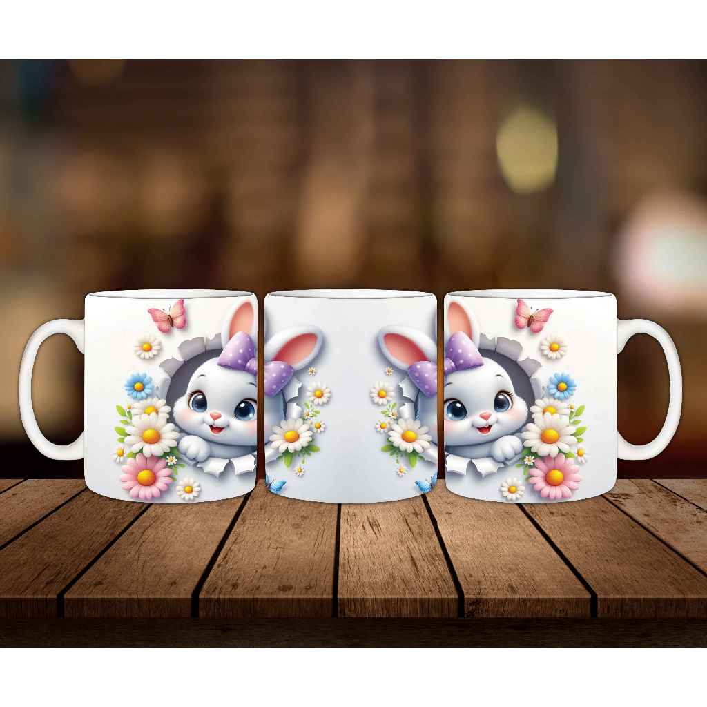 Mug tampilan 3D tema Easter, Yesus