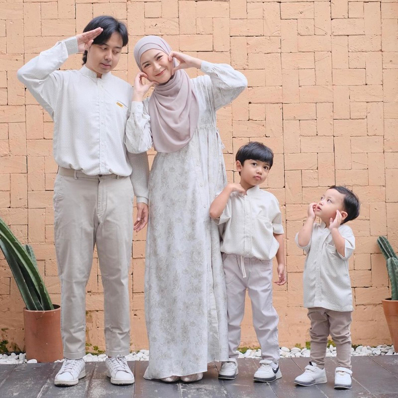 DYN Safea Dress Dewasa Remaja| Pakaian Muslim wanita | Fashion Muslim | Dress | Gamis | Family Set |