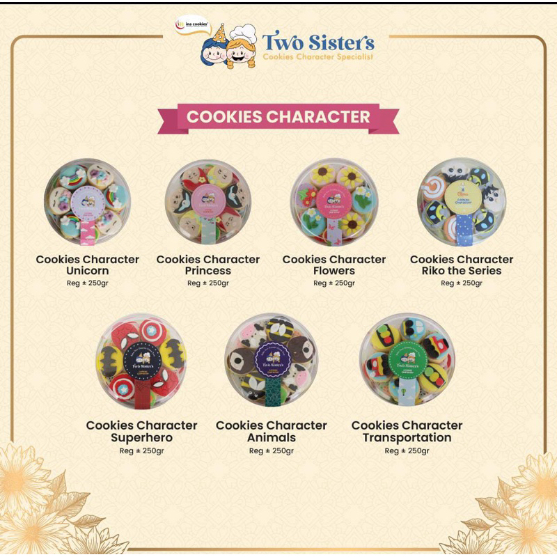 Ina Cookies karakter kue kering