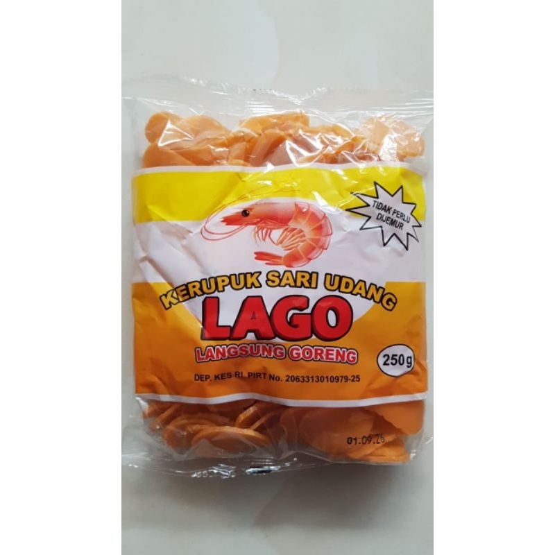 

krupuk Lago rasa udang 1/4 kg