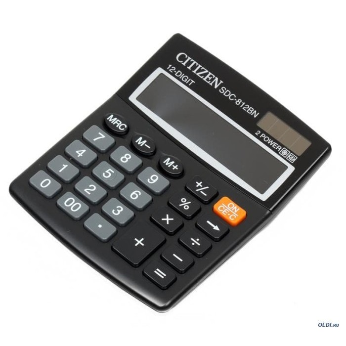 

Calculator Citizen SDC 812 BN.