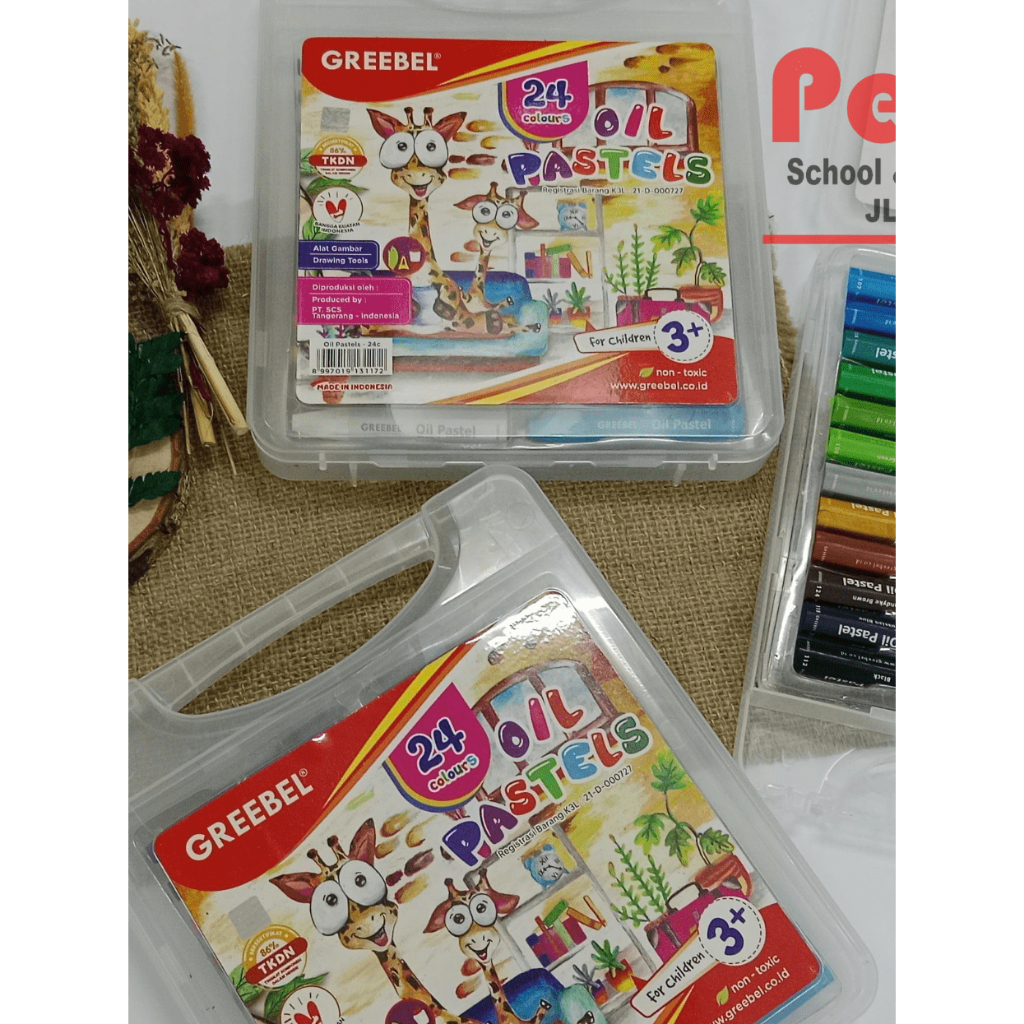 

GREEBEL Crayon 24 warna / Oil Pastel Greebel 24 Warna