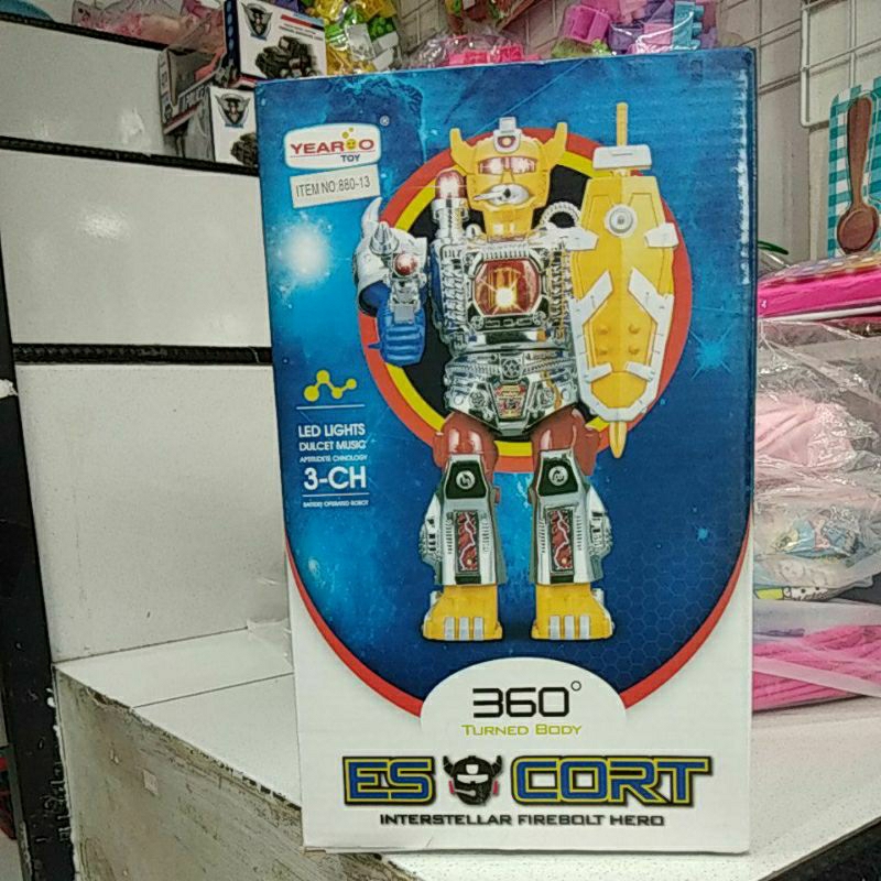 Es cort interstellar firebolt hero MAINAN ROBOT ANAK METAL