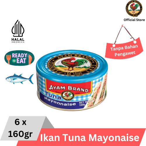 

Ayam Brand - Ikan Tuna Kaleng Mayonaise Natural 6 pcs 160gr