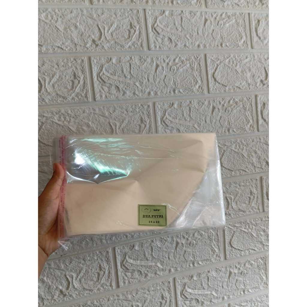 

Plastik OPP ukuran 14x22 cm