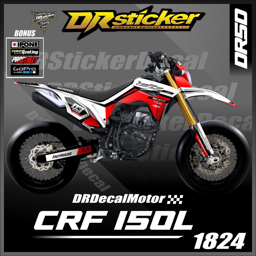 Decal Dtracker Merah Putih Sticker Fullbody keren (Baca deskripsi)