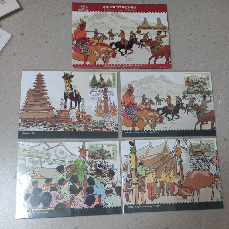 

Prangko Perangko Maximum Card Upacara Adat Tradituonal Ceremonies