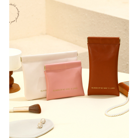 Pouch Kacamata kulit Multifungsi - Tas Kacamata Kulit leather waterproof MAGNET