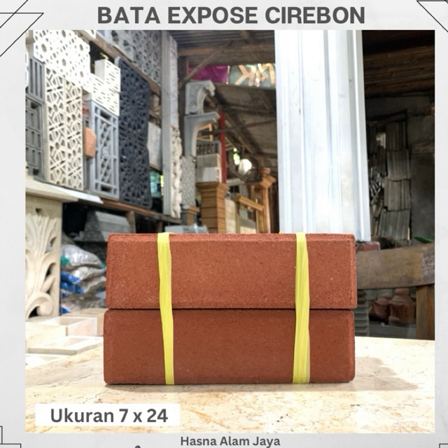 Bata expose cirebon 7 x 24 cm / bata expose bata merah bata