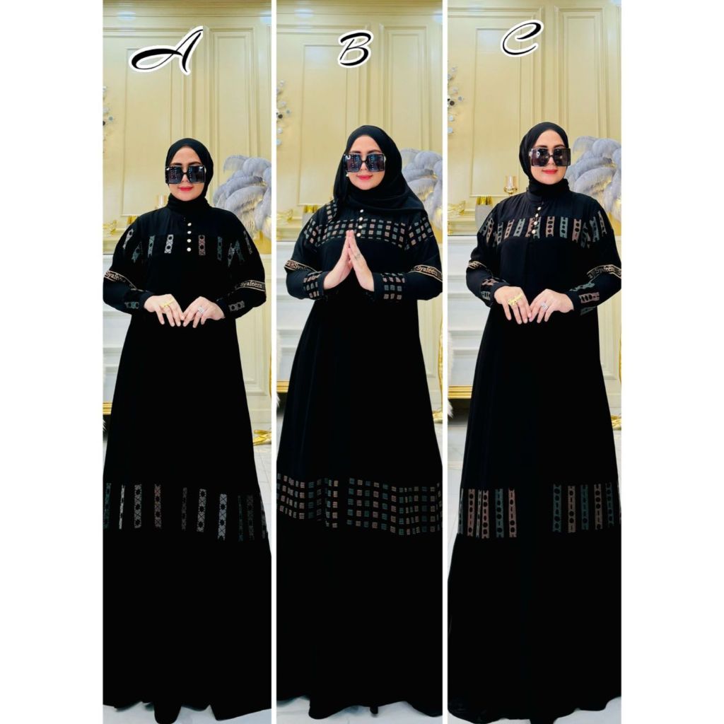 Genista Abaya Series By Syafeera ORI Gamis Syari Kekinian BestSeller Terlaris Termurah Original Syar