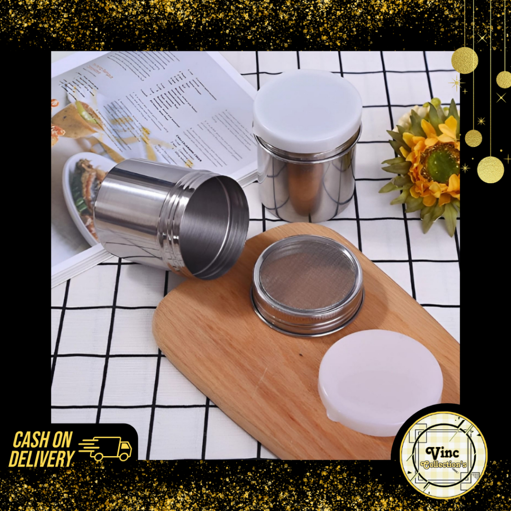 

PENABUR BUBUK COKLAT GULA BUMBU LATTE ART POWDER SHAKER / MESH SHAKER POWDER SPRINKLER PENABUR BUBUK COKLAT LATTE ART BUMBU GULA