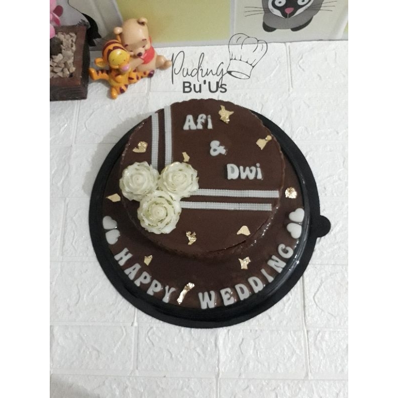 

(Khusus instan) Puding coklat / puding ultah / puding tart / puding ulang tahun / puding bunga 3D / puding karakter / puding wedding / puding anniversary / puding engagement / hampers puding