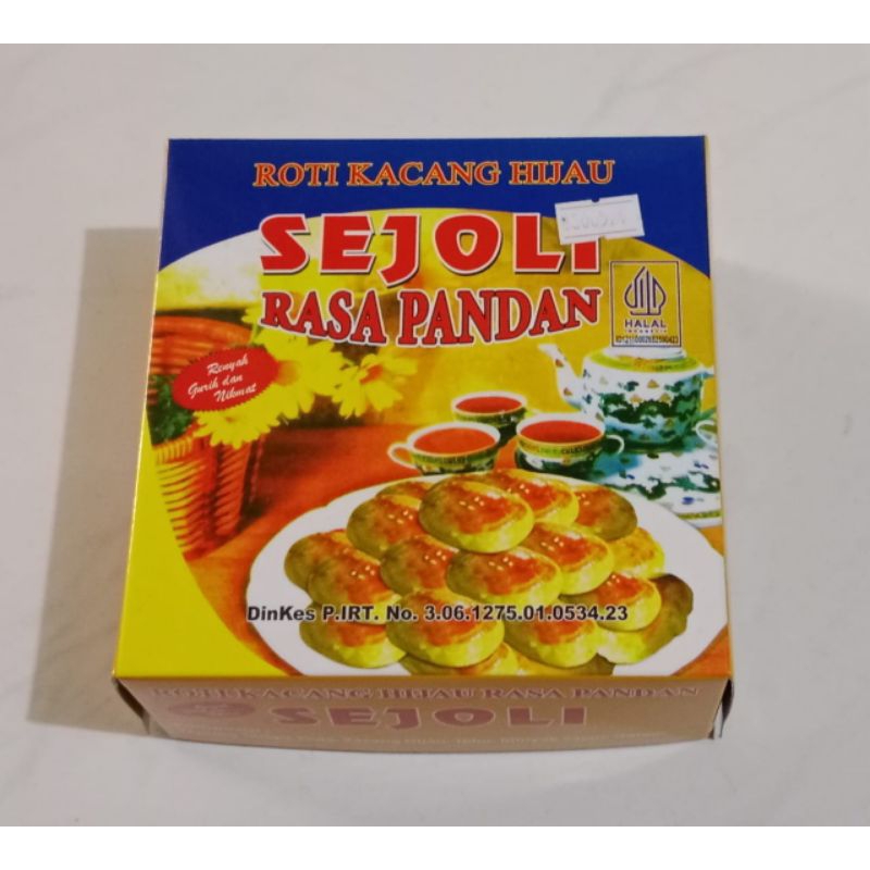 

ROTI KACANG MERK SEJOLI ( RASA PANDAN & KACANG IJO )