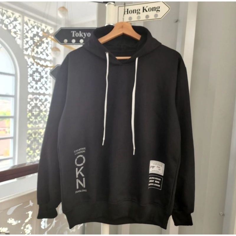 OKN Simpel Sweater Hoodie pria cowok Korean style switer laki² keren distro kaos jimmy import pria s