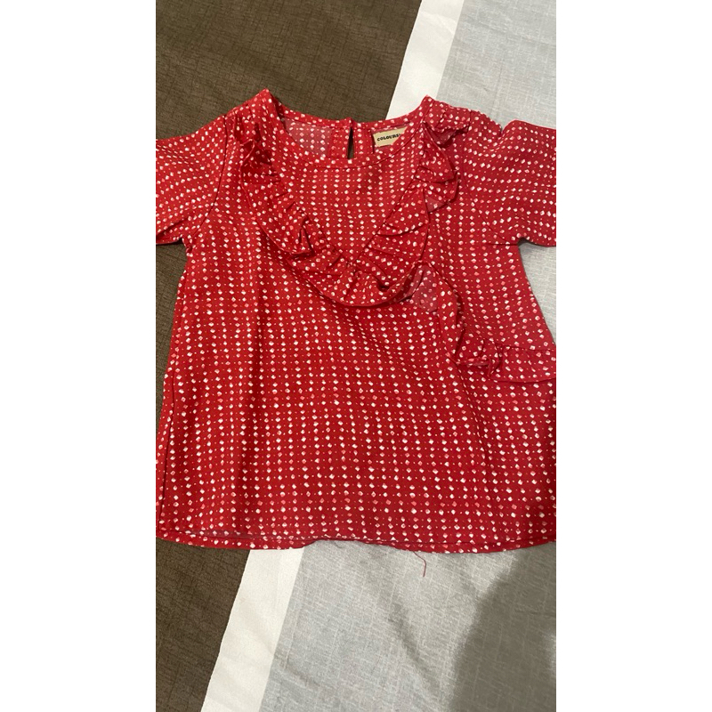 ruffle top anak