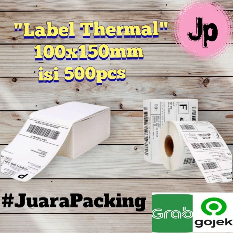 

Kertas Label Sticker Barcode 100x150mm Thermal 10x15cm isi ( 500pcs )