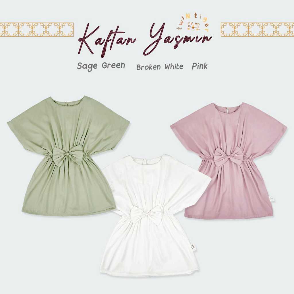 Twin Tiger Kaftan Yasmin - Baju lebaran - Baju Muslim - Kaftan Anak - IED SERIES - IED COLLECTION