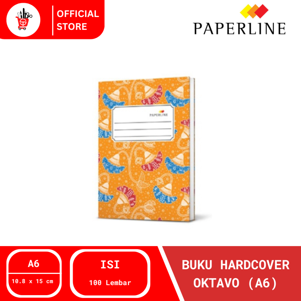 

Buku Hard Cover Oktavo 100L Paperline A6 (1pcs)