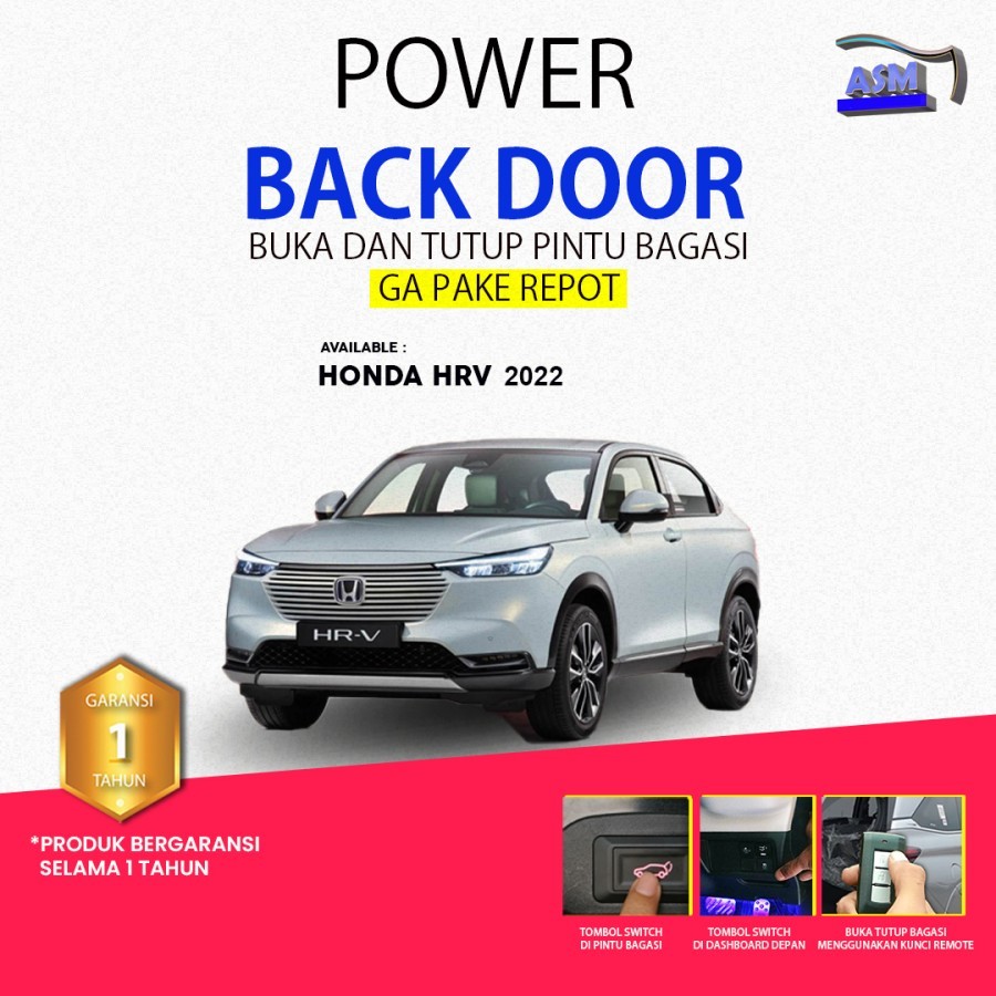 Power Back Door Electric Tailgate Pintu Bagasi Otomatis HRV 2022