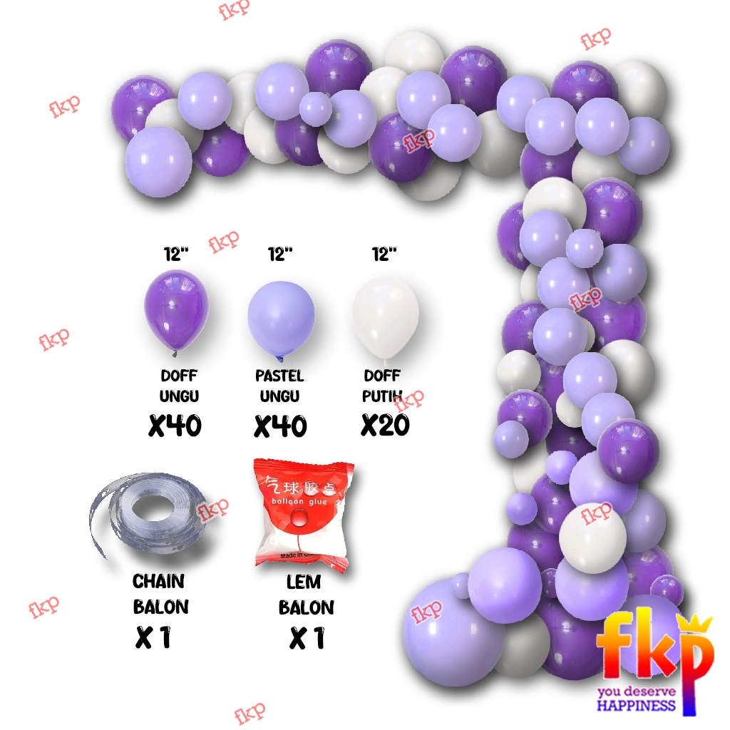 Fun Kids Party Set Garland balon / Balon dekorasi garland / Chain balon dekorasi / Balon Dekorasi pe