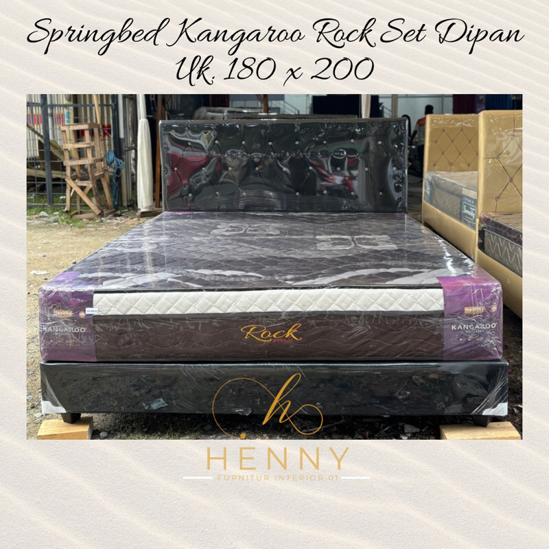 Henny Furniture Springbed Kangaroo Rock Set Dipan Uk. 180 x 200
