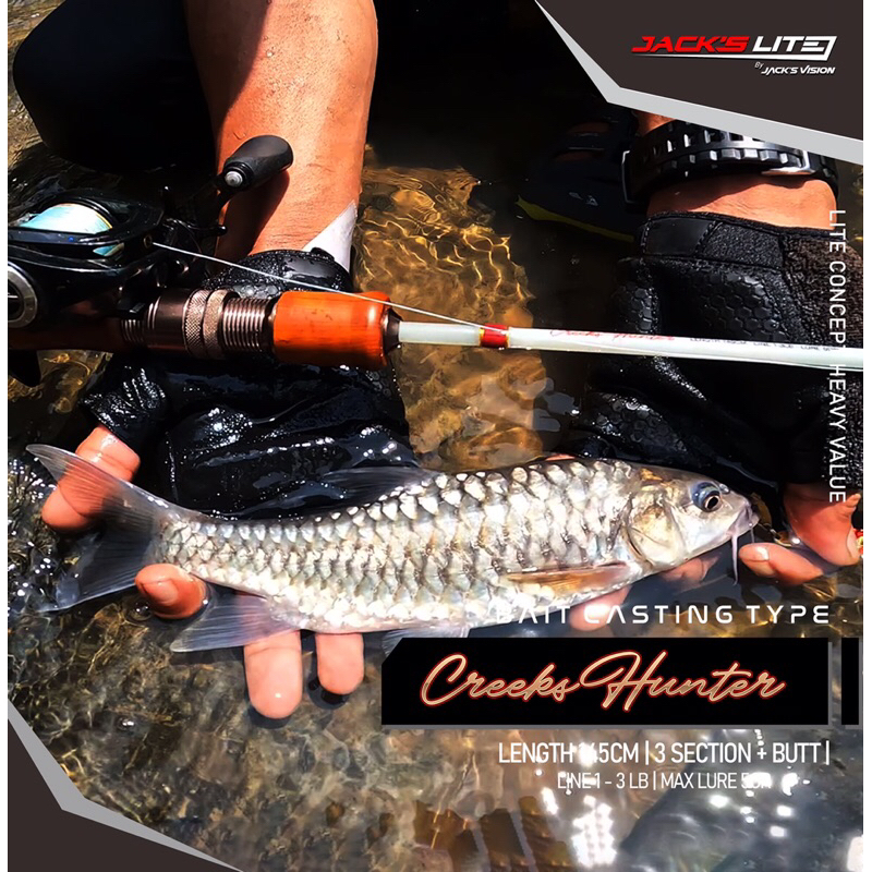 Joran Pancing Spinning CREEKS HUNTER 1-3lbs 3 Section