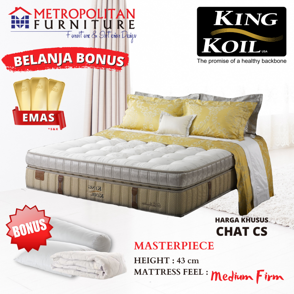 Kasur Spring bed King Koil Masterpiece / Spring bed matras