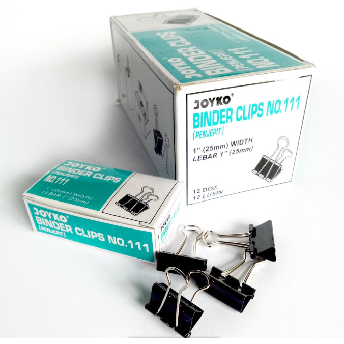 

[isi 12] Binder Clips Joyko No. 111 (25 mm)