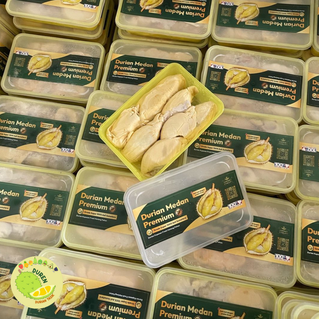 

Durian Kupas Medan Premium Yellow Box +-500gr