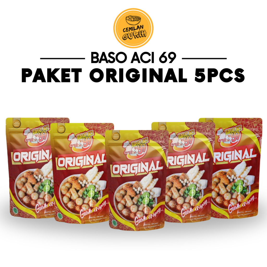 

Baso Aci 69 Paket Original 5pcs Kuah Pedas Gurih