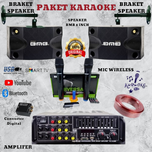 PAKET KARAOKE SET SPEAKER BMB HARGA TERMURAH 100% ORIGINAL