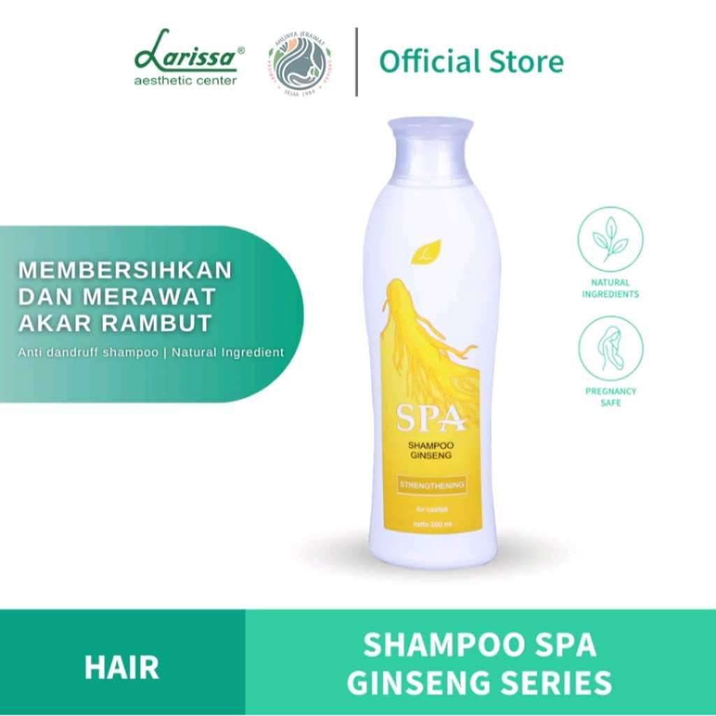 Larissa Shampoo Spa Ginseng Untuk Mencegah Kerontokan Rambut