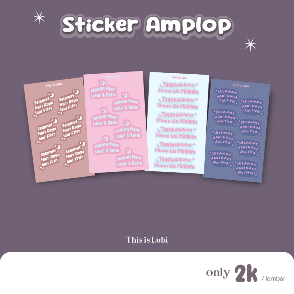 

Sticker Amplop Lebaran Sticker Amplop Karakter
