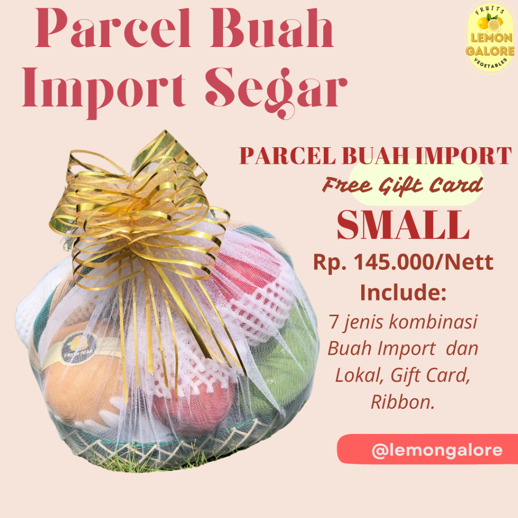 

Parcel Buah Import Segar / Fruis Parcel / Hadiah Gift Hampers Small - Medium