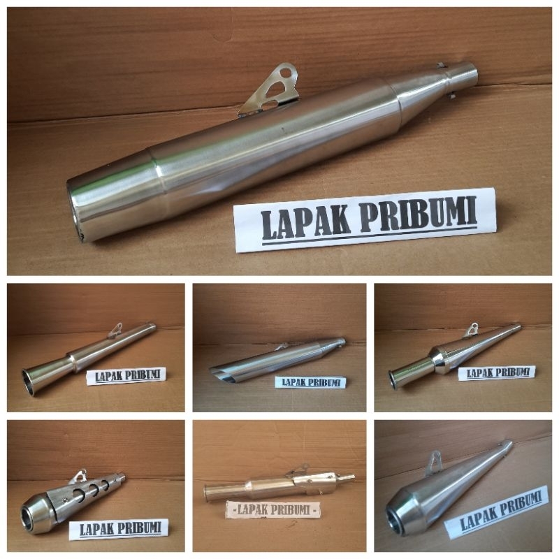 Knalpot japstyle knalpot motor custom caferacer scrambler bobber triumph bratstyle knalpot model har