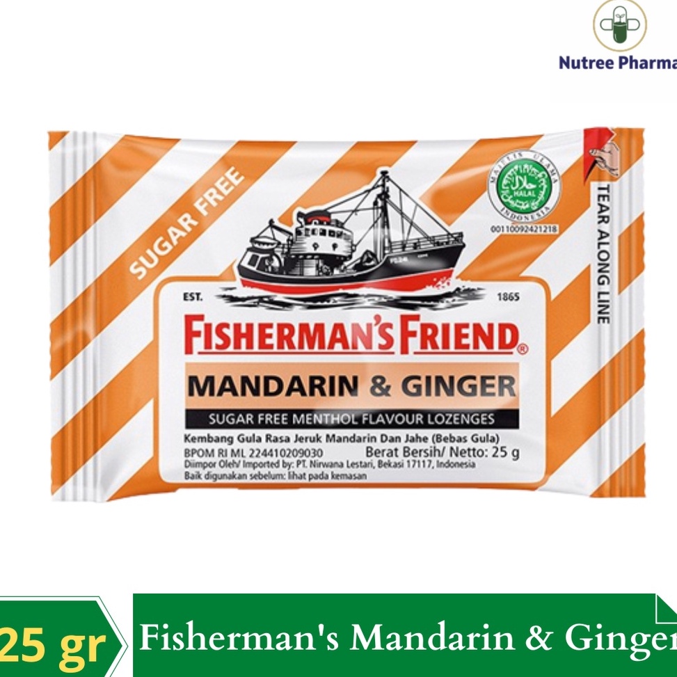 

PRP284 SALE TERBAIK Permen Fishermans Friend Mandarin Ginger Sugar Free 25 gr