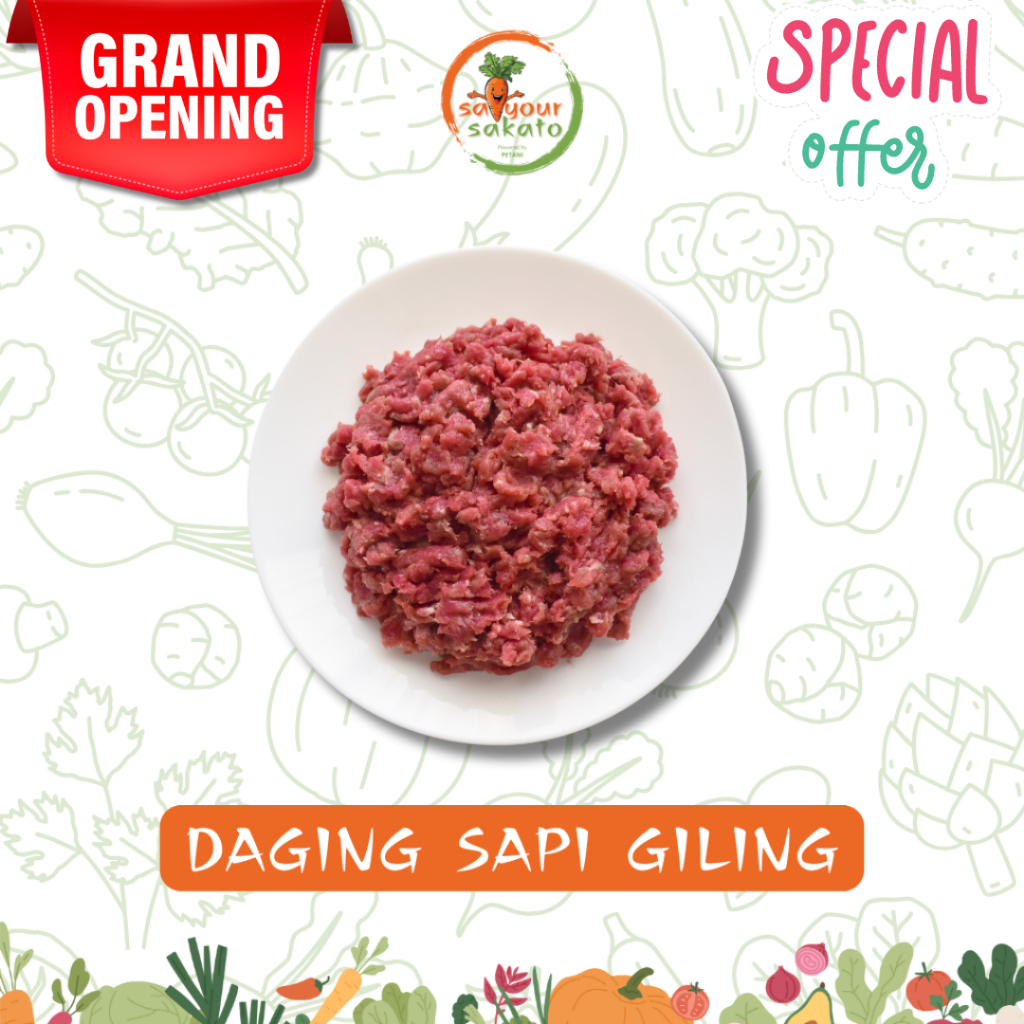 

Daging Sapi Giling Segar 250gr Saiyour Sakato