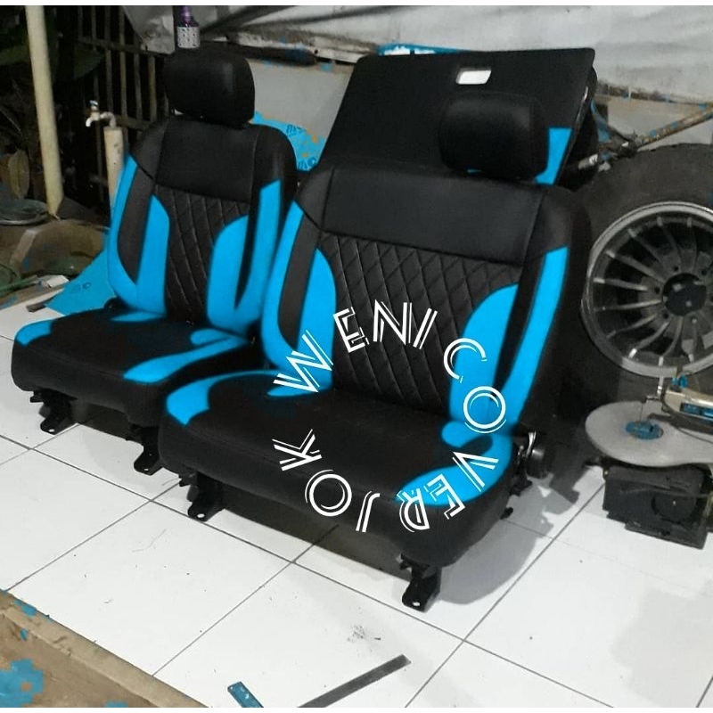 Sarung jok mobil Toyota Hilux single cabin bonus bungkus stir / Cover jok mobil Hilux single cabin /