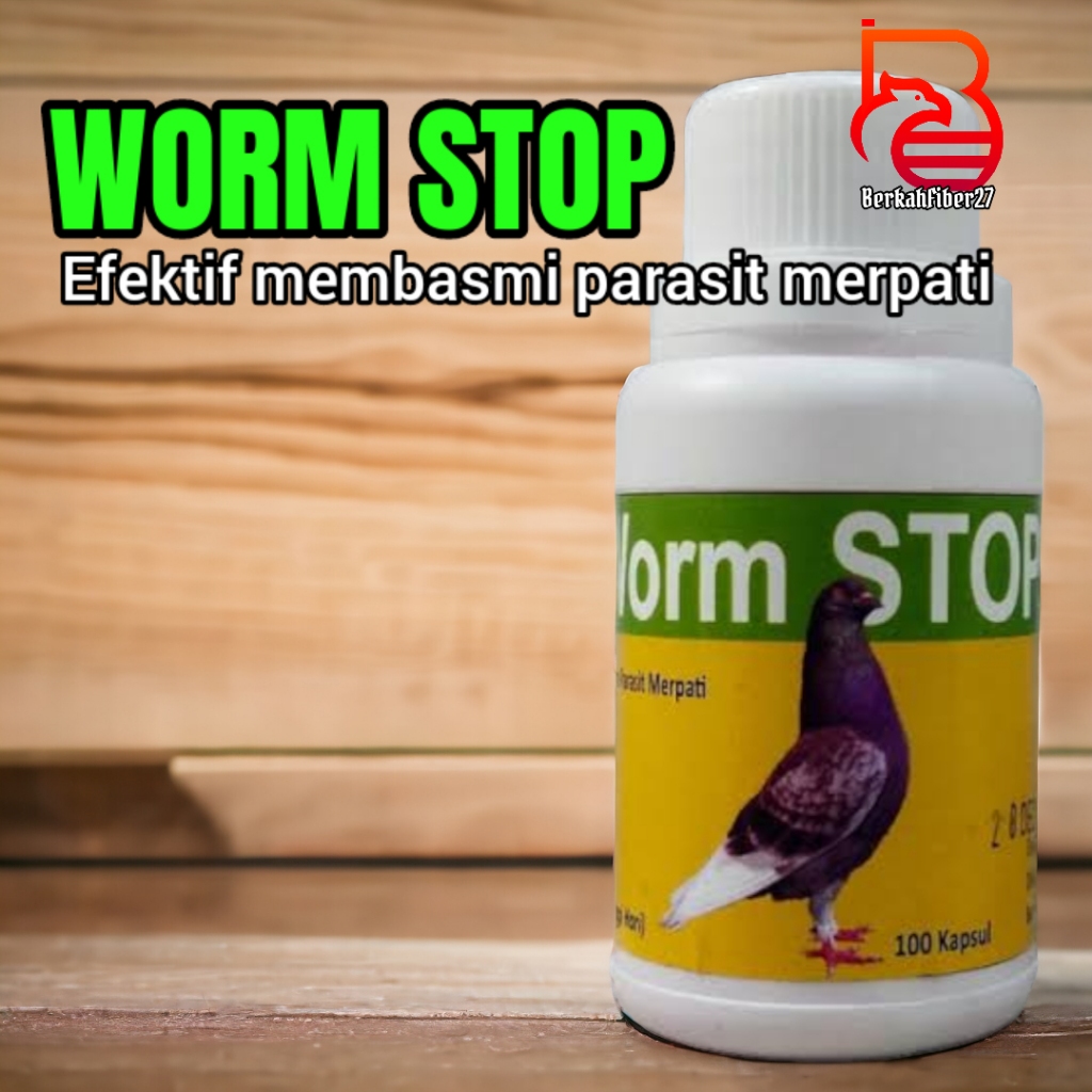 Wormstop baron obat cacing merpati per-10butir