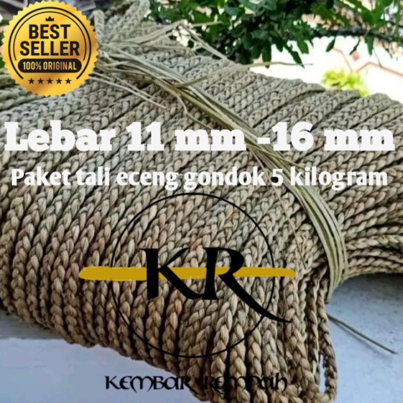 Tali eceng gondok kepang anyaman paket 5 kilogram