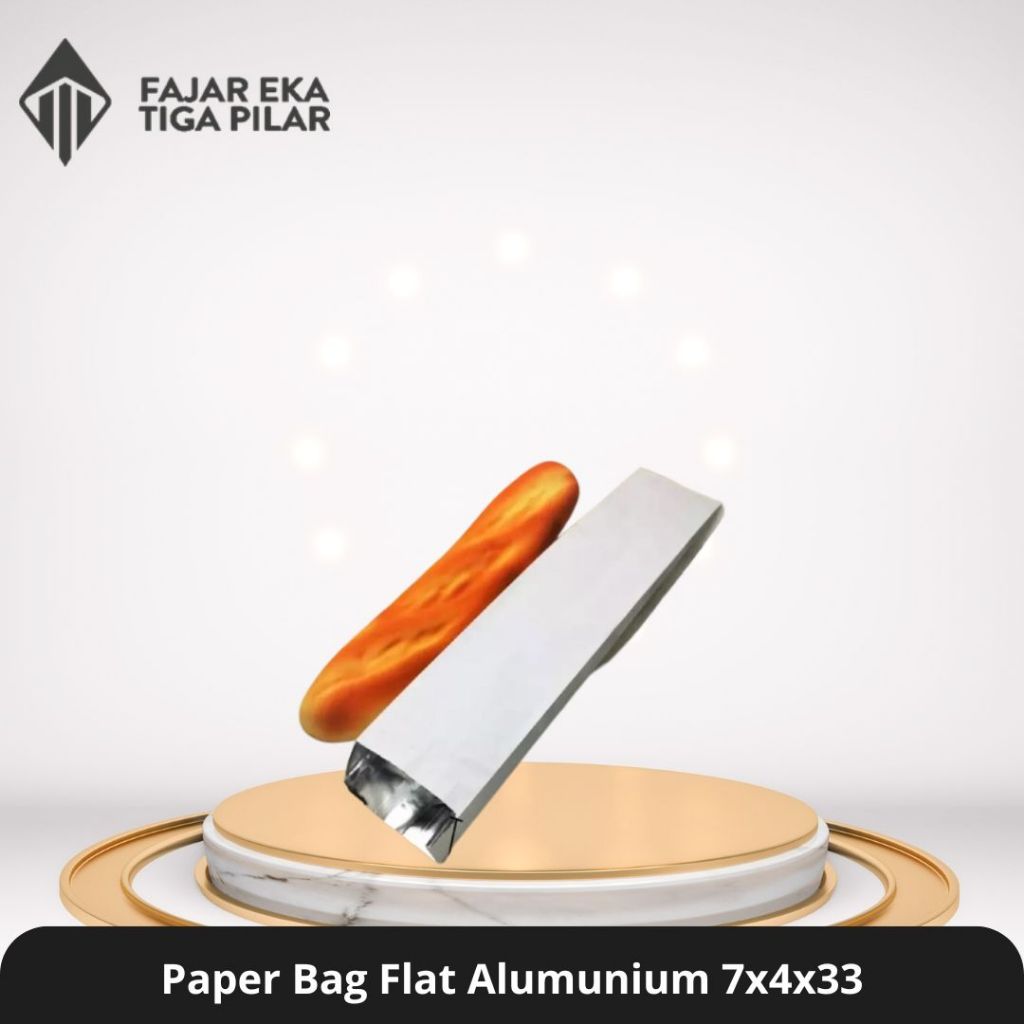 

Paperbag Flat Alumunium 7x4x33