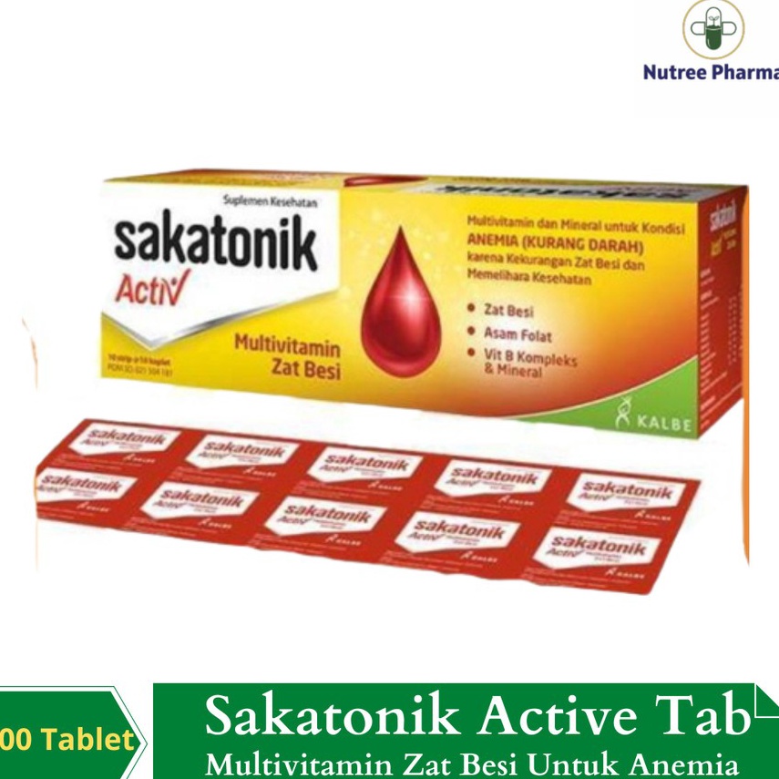 ASI741 FLASH SALE sakatonik liverMURAH  DIJAMIN ORI Sakatonik Active Tablet Isi 1 Kemasan Baru  Mult