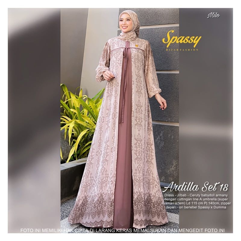 ARDILLA SET HIJAB #18 by SPASSY