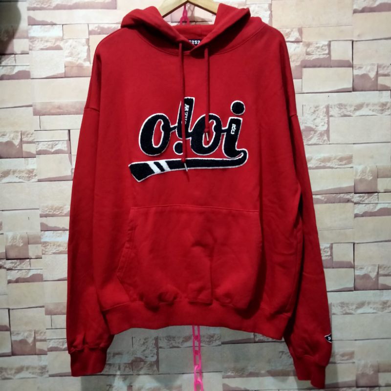 Hoodie Oioi Merah Towel Second Original