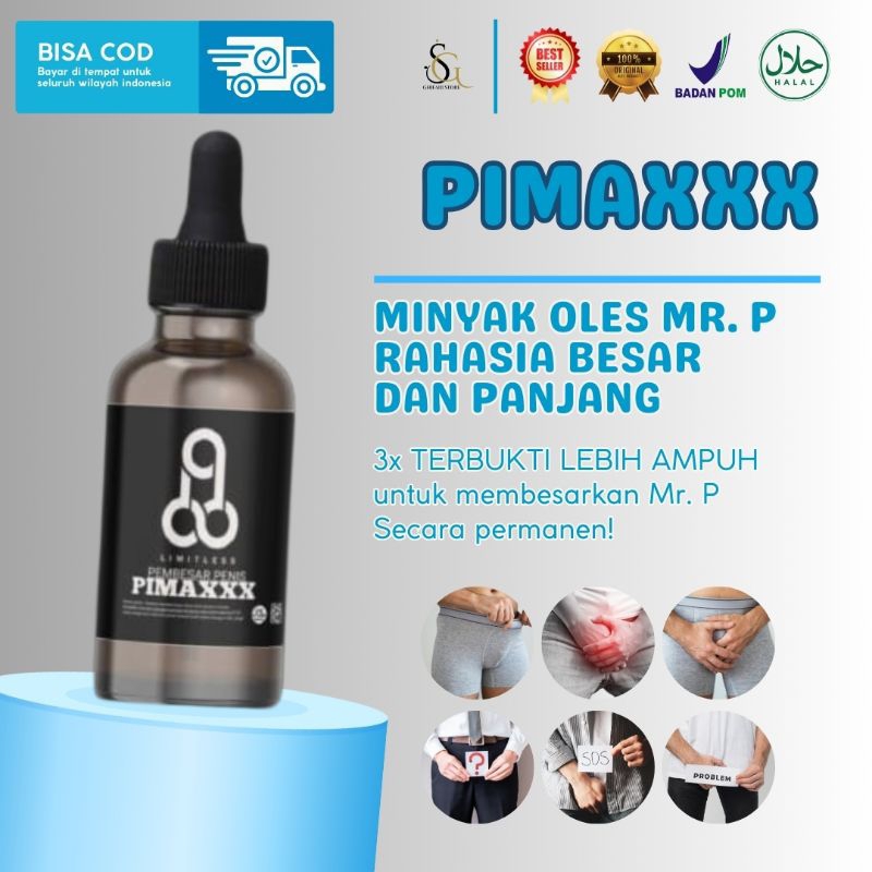 PIMAXXX - Multivitamin Suplemen Obat Pembesar dan Panjang Penis MR.P Ampuh Permanen BPOM HALAL