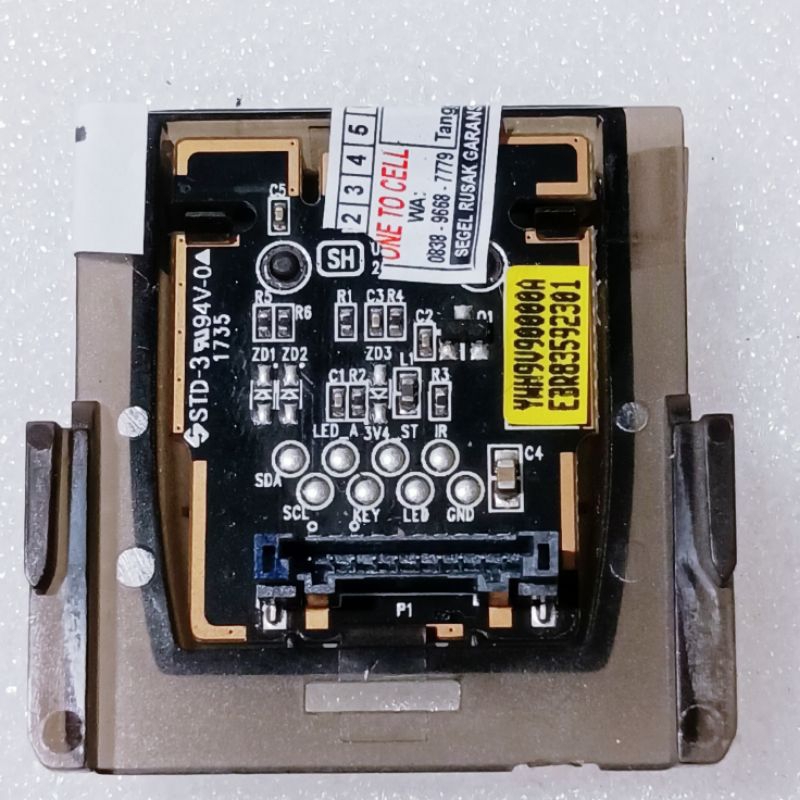 sensor tv LG 43uj652T - ir sensor tv lg 43uj652 - tombol on/off tv lg43uj652T/632t